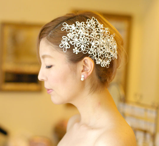 ショートヘアにぴったりなブライダル髪飾り 花嫁のためのブライダル小物選びヒント